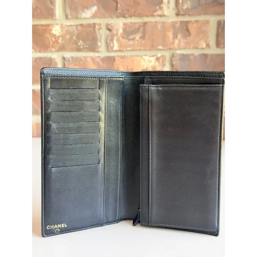 Chanel Timeless L-Yen Wallet Caviar Long Black 73485